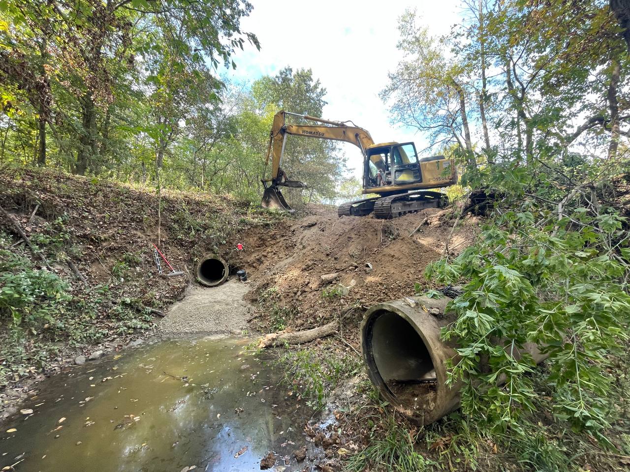 Tile and drainage pipe replacement in central Illinois — Brohez Trucking LLC