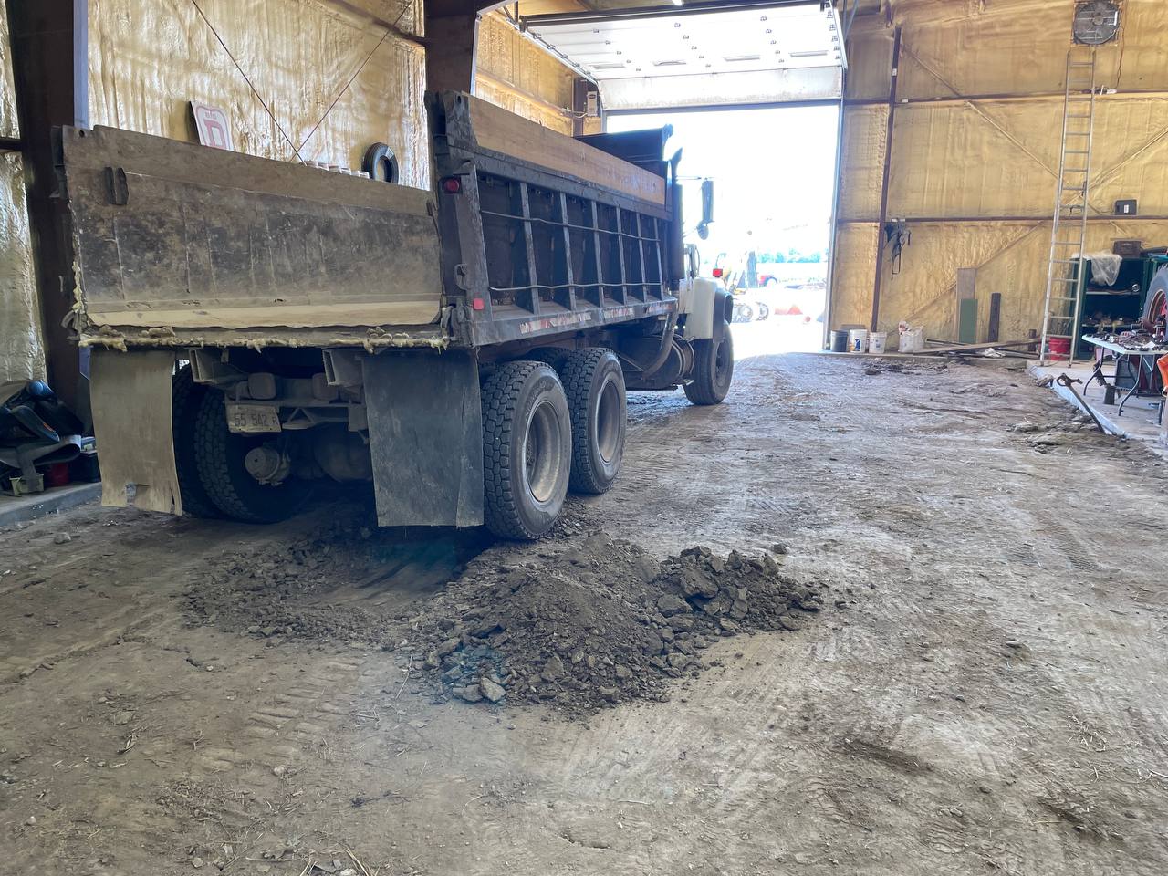 Dump truck for demolition debris hauling — Brohez Trucking