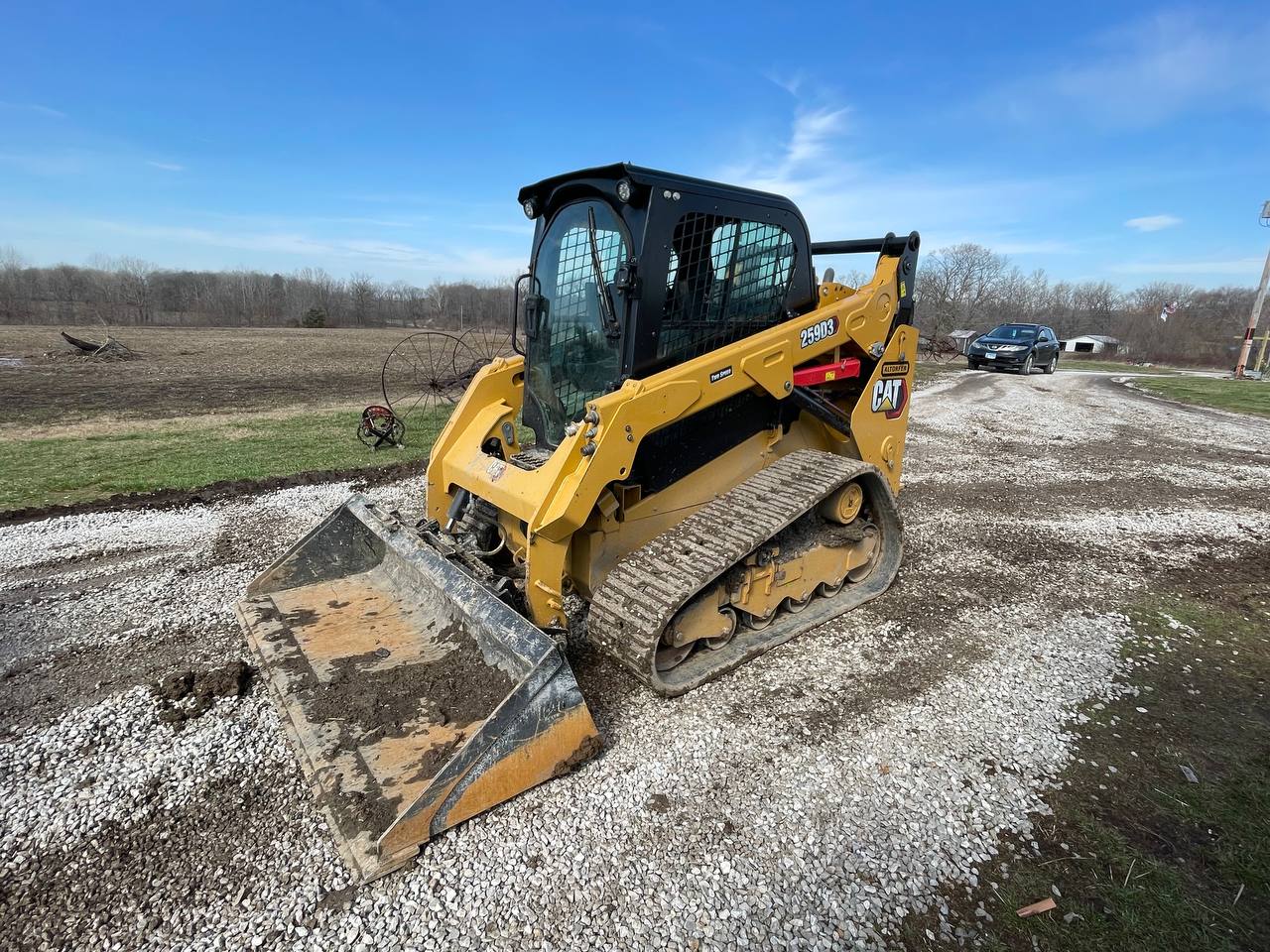 CAT skid steer dirt hauling in Champaign IL — Brohez Trucking material transport